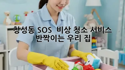 창성동 SOS! 🚨 비상 청소 서비스, ✨반짝이는 우리 집✨